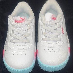 Puma Little Girls Carina Fade Casual Sneakers